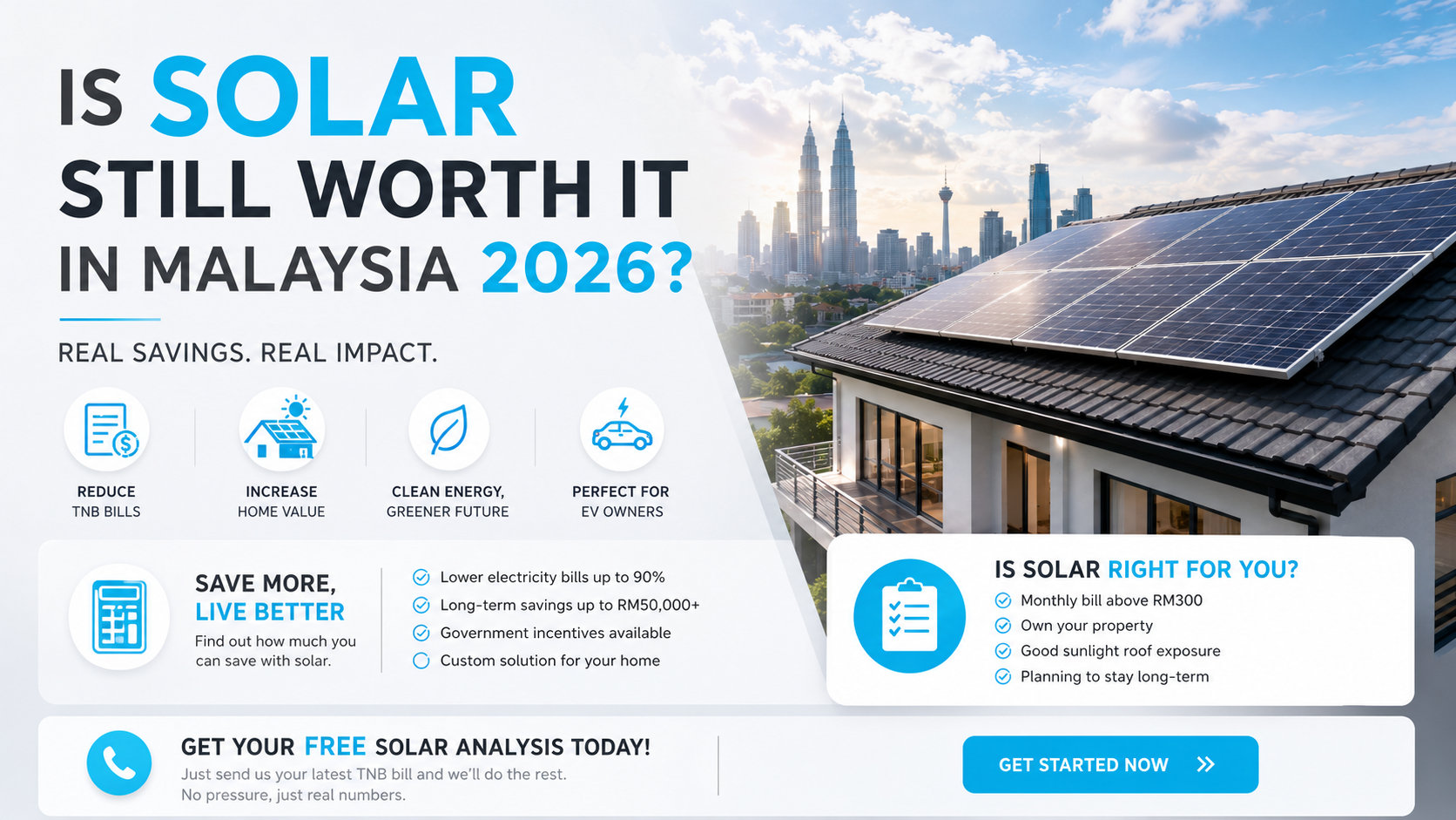 Is Solar Worth It in Malaysia 2026? Costs, Savings & ATAP