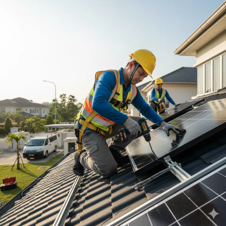Solar panel maintenance and cleaning service by Amiya Energy
