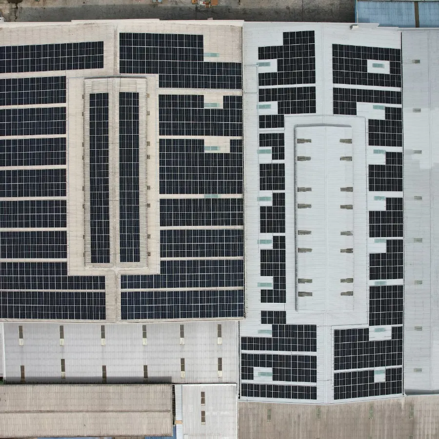 Sistem solar bumbung 508.2 kWp projek Amiya Energy di Kempas, Johor Bahru